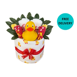 Ducky Nappy Cake