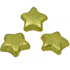6 Gold Chocolate Stars