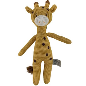 Eco Knitted Giraffe Rattle