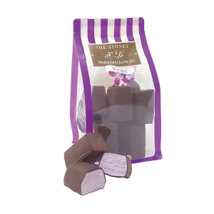 Dark Chocolate & Violet Marshmallows