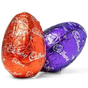 2 Foiled Chocolate Eggs