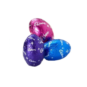 3 Foiled Chocolate Eggs