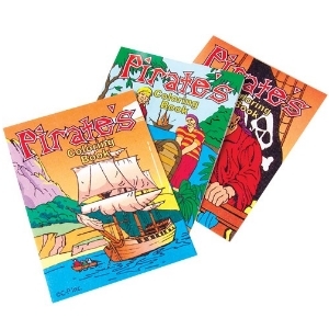 3 Pirate's Colouring Books