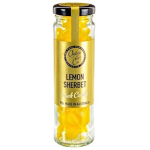 Lemon Sherbet Rock Candy