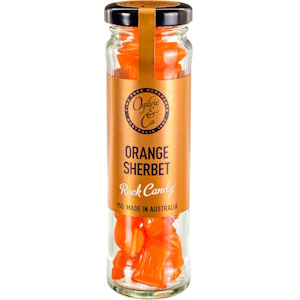 Orange Sherbert Rock Candy