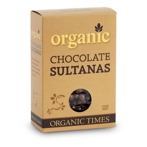 Organic Milk Chocolate Sultanas