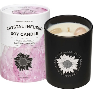Crystal Infused Soy Candle Rose Quartz