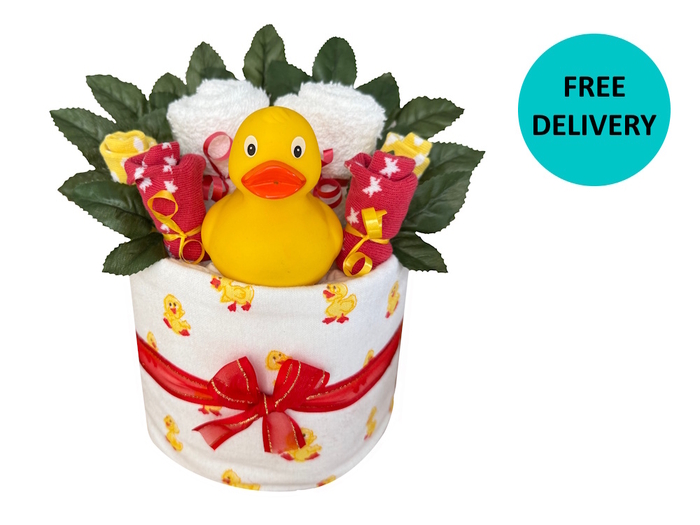 Ducky Nappy Cake