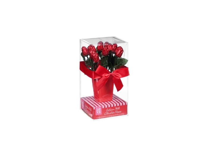 6 Mini Milk Chocolate Roses