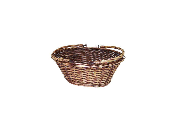 Basket with Folding Handle