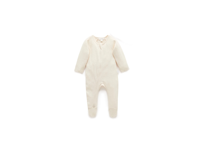 Organic Cotton Zip Growsuit