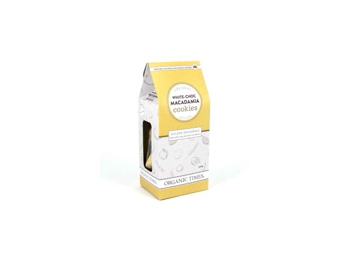 Organic White Choc Macadamia Cookies